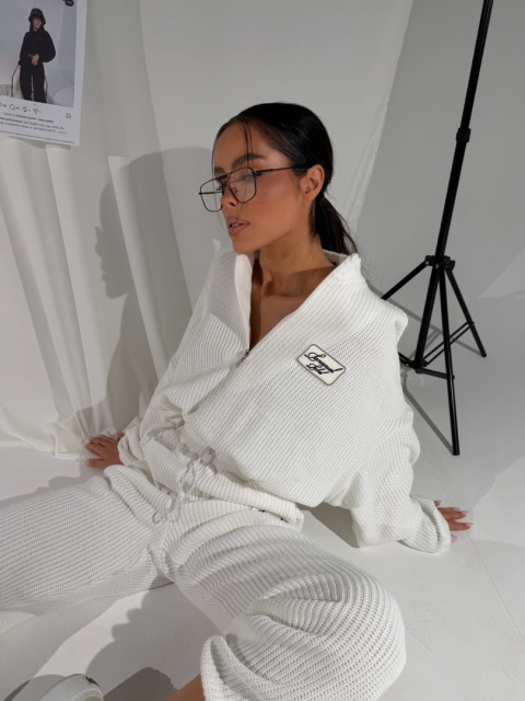 Bluza limitowana Lamanuel  SPLIT ECRU – butik NUVELL PREMIUM