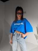 T-shirt damski oversize Lamanuel  BLANK chaber – butik NUVELL PREMIUM.